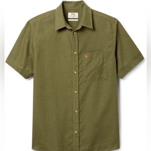 FJALLRAVEN OVIK GREEN TRAVEL SHIRT